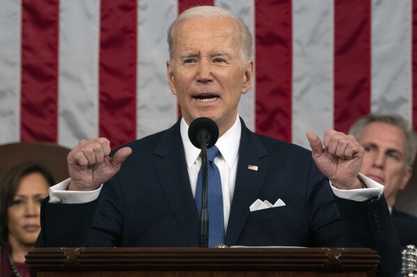 Feisty and Forward: Joe Biden's State of the Union Rally for Re-election