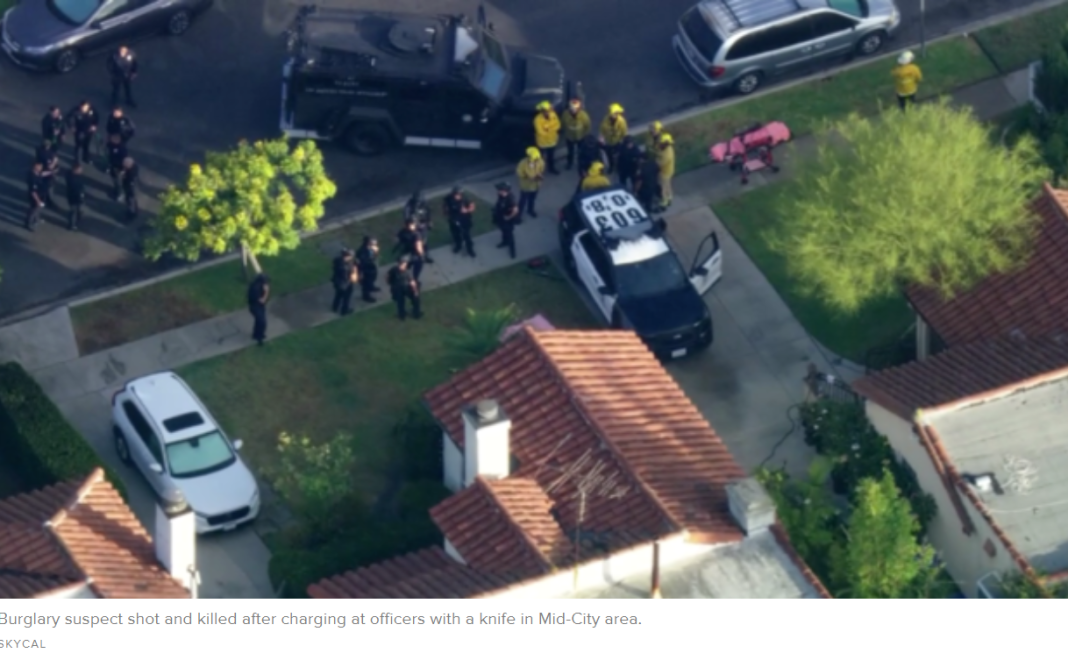 Los Angeles Burglary Suspect Shot and Killed After Charging at Officers