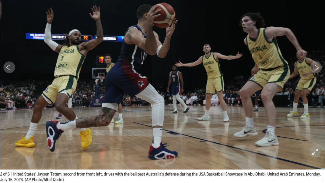 US Men's Basketball Defeats Australia 98-92 in Olympics Warm-Up