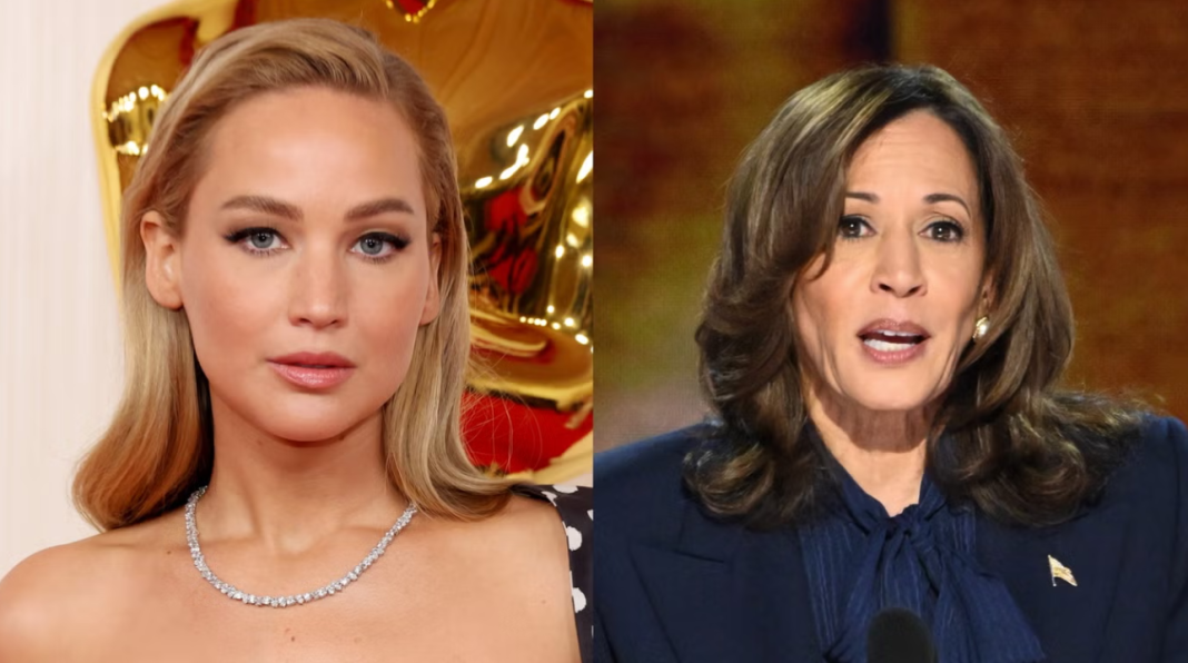 Jennifer Lawrence Reveals Why She Endorses Kamala Harris and Tim Walz