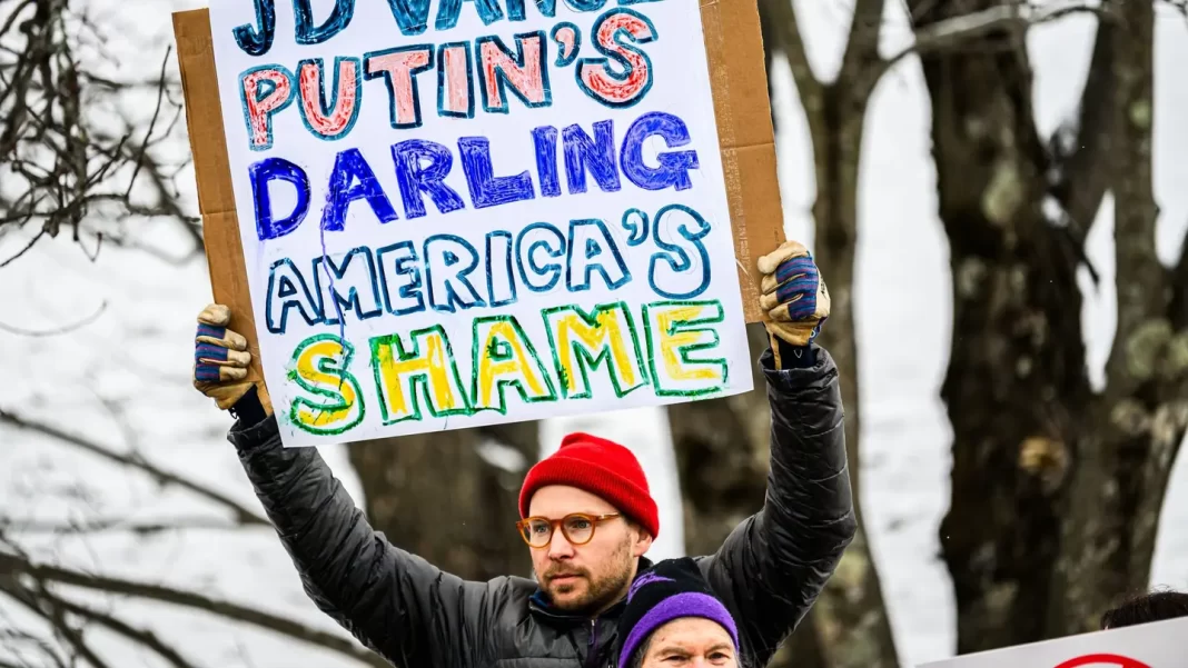 Senator JD Vance Claims He Was Harassed by Pro-Ukraine Protesters While with His Toddler