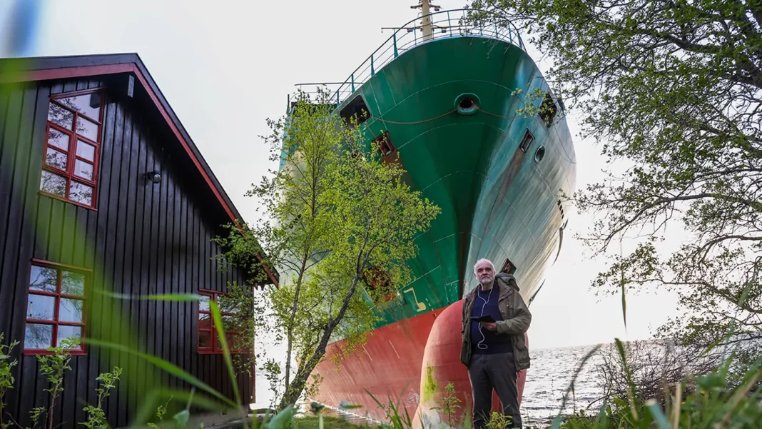 Surprise Docking: Man Wakes Up to 443-Foot Cargo Ship Stranded in His Backyard
